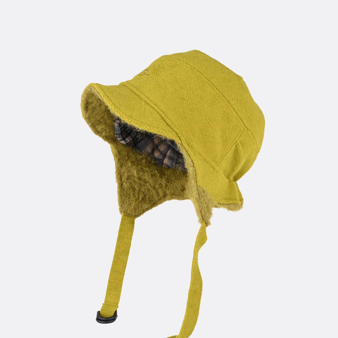 

Korean version of double-sided wear ear protection warm woolen hat men and women winter thickened windproof ear protection pilot locomotive hat One Size (55-59cm)