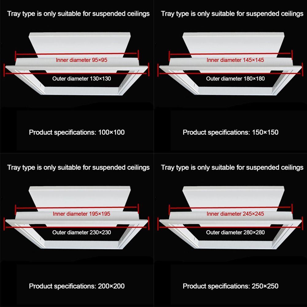 Aluminum Alloy Access Panel Easy-Snap Removable Wall Ceiling Hole Cover Inspection Port Opening Flush Inspection Hole Universal