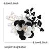 Simulation Pearl Enamel Flower Brooch for Women Unisex Plant Pins Party Accessories Gifts Friends Decoration