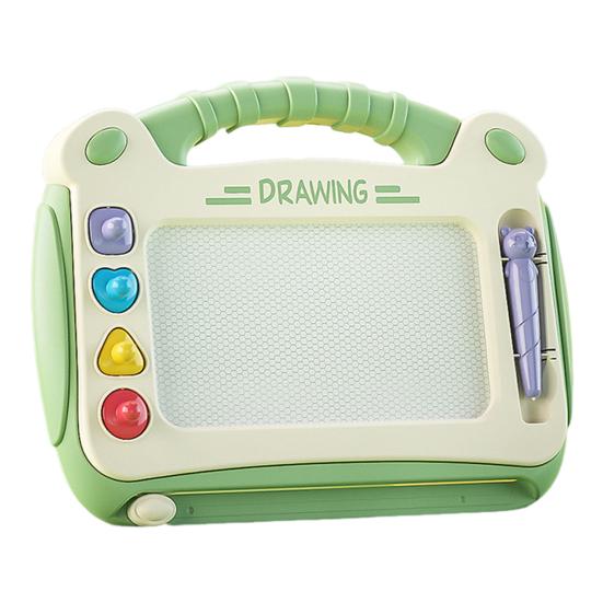 Magnetic Graffiti Board with 4 Different Pattern Stamps Erase Drawings Easily Anti-Lost