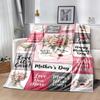 Mom's Gratitude And Love Blanket Suitable for Sofas,travel, Living Rooms Also a Good Gift for Friends and Family Suitable for All Seasons.