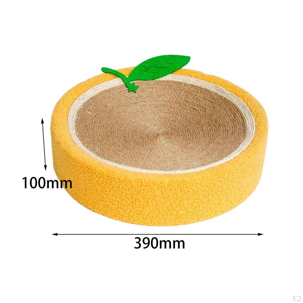 Indoor Cats Scratching Pad Bed Round 15.4x3.9inch Recyclable Accessories Durable and Thick Curved