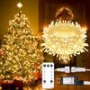 suddus String Lights Indoor Plug in 100 LED Christmas Lights Warm White