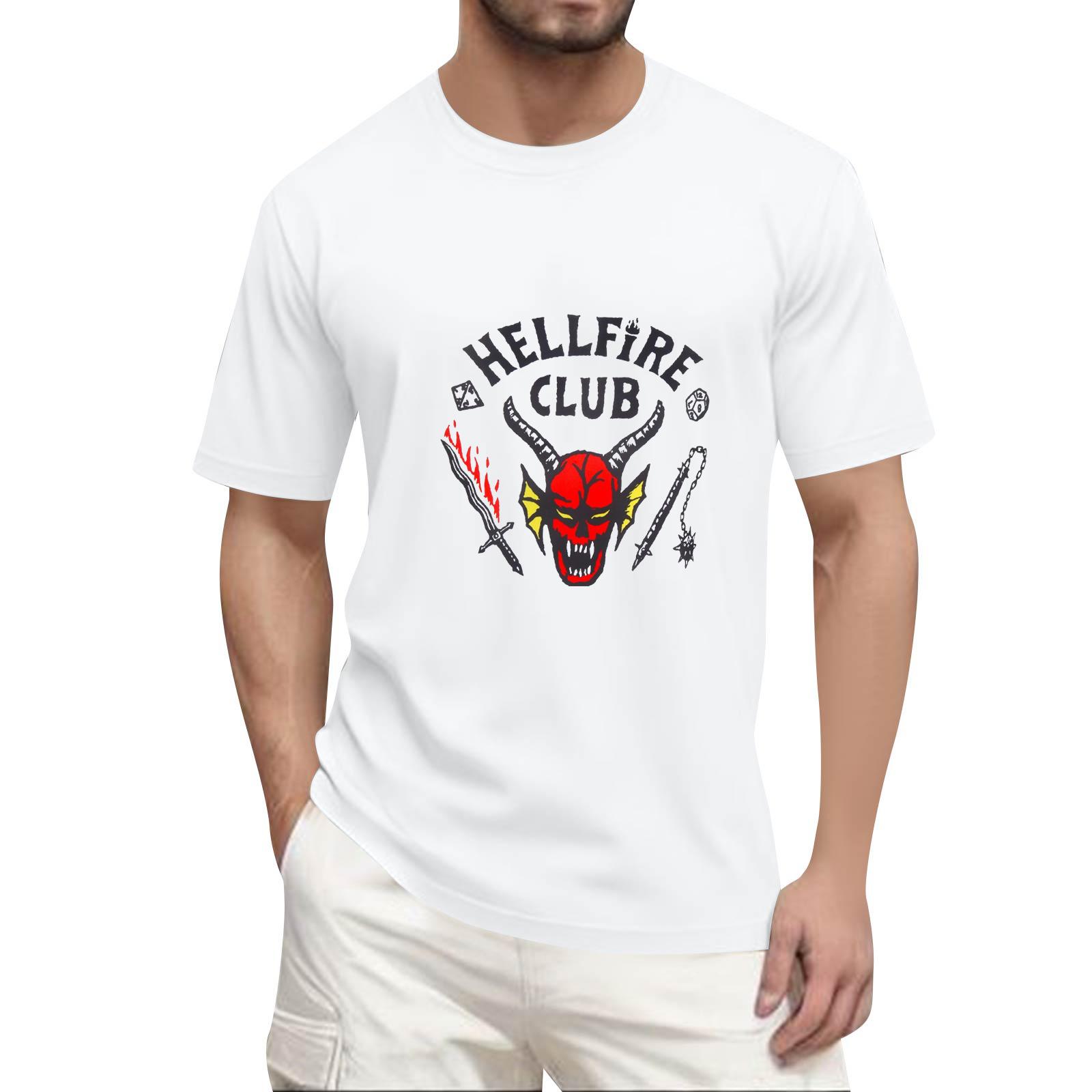 

Men s Fashion Casual Short-Sleeved Printed T-Shirt With Round Neck XL