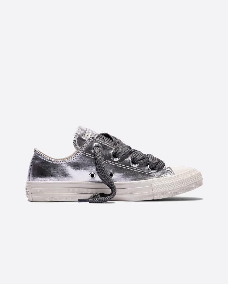 Converse All Star Canvas Shoes Unisex Low Top Silver