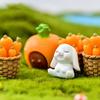 7pcs Little White Rabbit Desktop Decoration Ornaments Easter Decoration Party Decorations