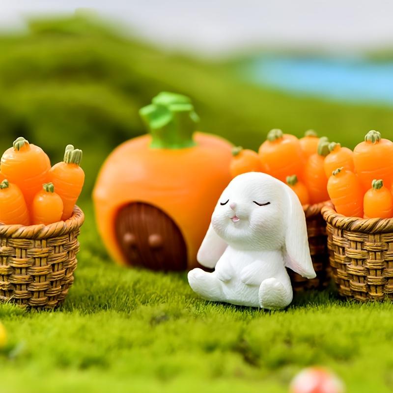 7pcs Little White Rabbit Desktop Decoration Ornaments Easter Decoration Party Decorations