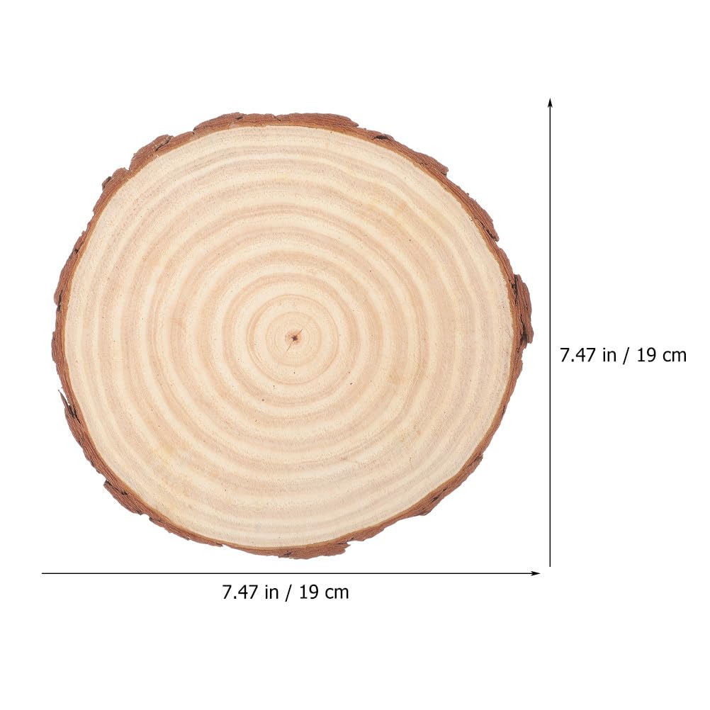 LIOOBO Drawing Blank Board Wood Rounds Unfinished Log Slices Round Cutout Crafts Wood Circles Wood Slice Centerpieces Blank Wood Chips Wood Cutouts