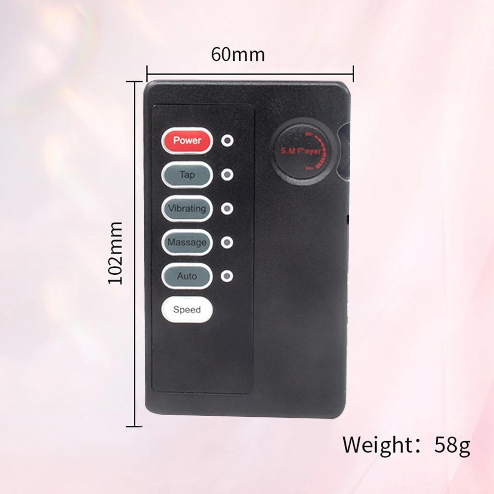 Electric Shock Anal Plug G-Spot Vaginal Massager Wireless Remote Control Sex Shop 12 Modes Masturbator Sex Toys for Men Women