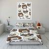 Bear and panda faces. Bedding sets Duvet cover sets Duvet covers Pillowcases(1 * Duvet Cover 2 * Pillowcases without duvet insert)