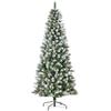 Artificial Christmas Tree 630 Branches 37 Cones Snow Tipped Tips Fireproof 180 Cm