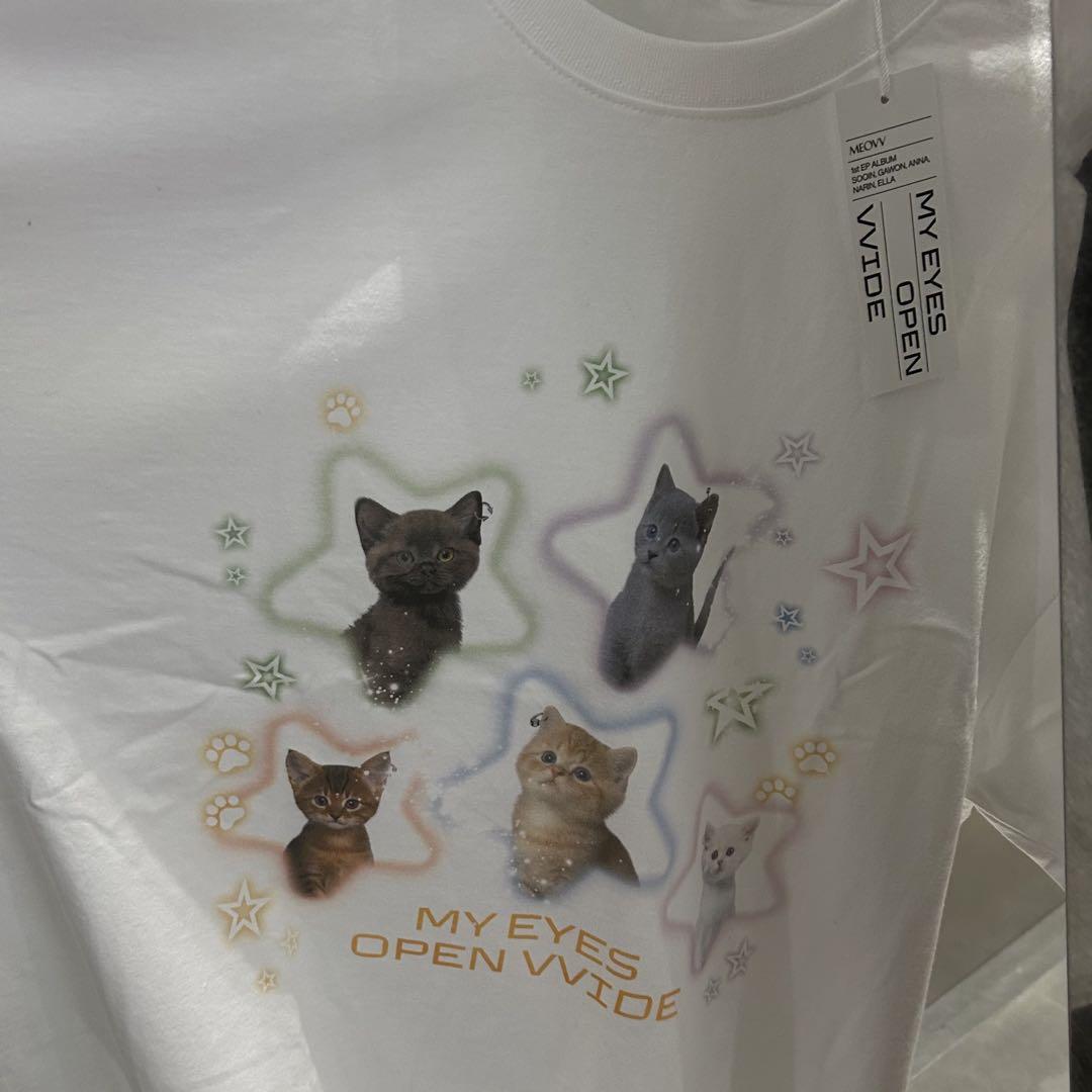

[Б/У] meovv miyao pop up md футболка белая корея