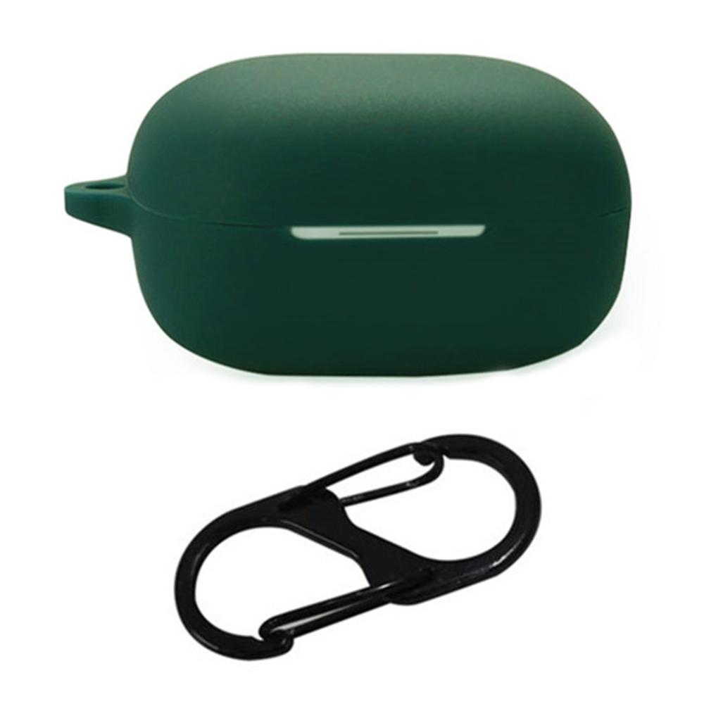 For QCY MeloBuds ANC HT05 Bluetooth-compatible Earphones Case with Anti Lost Buckle Silicone Protective Cover
