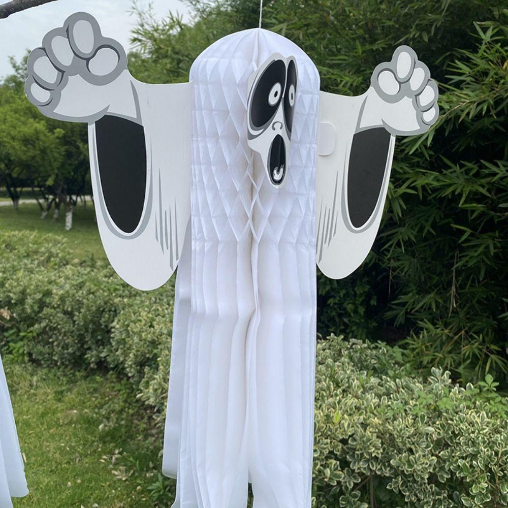 Strašidelný dům 3D Duch Závěsné ozdoby Bar Halloween Zábavná Pláštěnka Dekorace