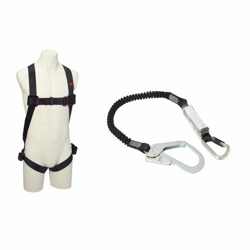 

[.co.jp only] 3M New Standard Compliant Full Harness Safety Belt Telescoping Lanyard (Single) Set Protector M/L Fall Prevention Equipment