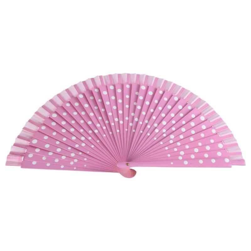 Dots Pattern Folding Fan Clothing Accessories Flamenco Spanish Classical Dance Performances Handheld Fan Hand Fan