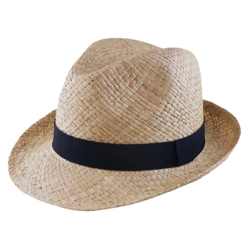 

Korean Style Raffia Woven Sun Hat for Beach Vacation Adjustable