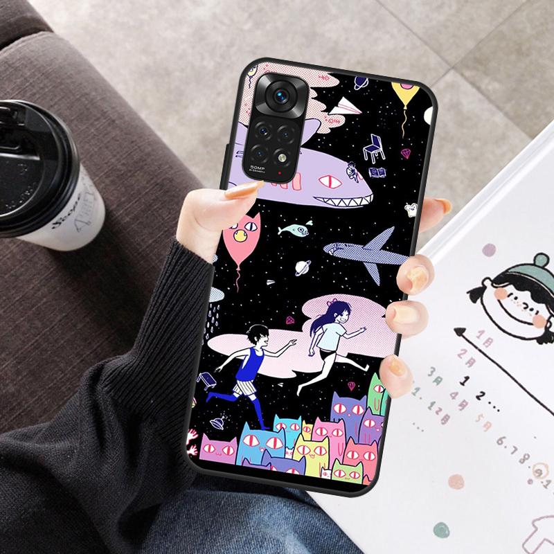 Omori Case For Xiaomi Redmi Note 11 10 9 8 12 Pro 10S 11S 12S Cover For Redmi 9 10 10A 9C 10C 12C