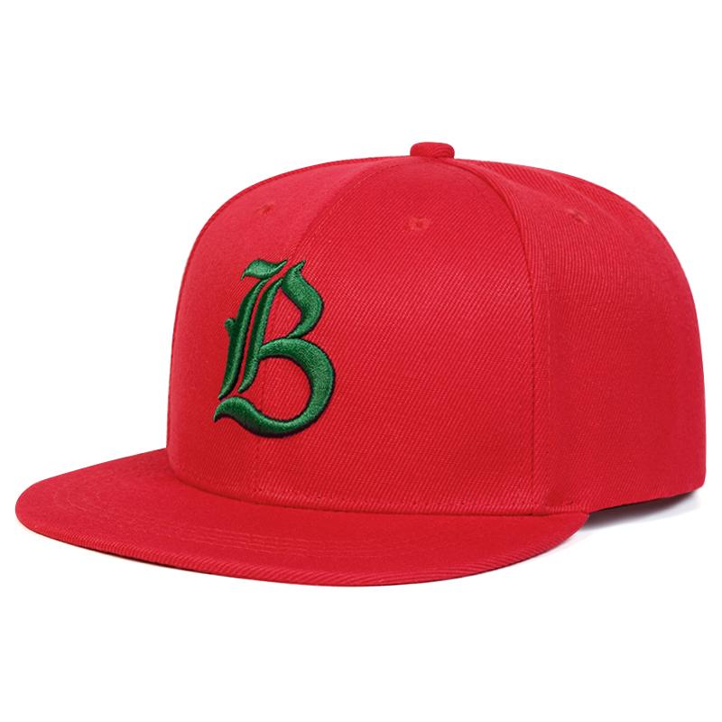 New IB Letter Embroidery Snapback Cap Unisex Fashion Baseball Cap Man Hot Sale HiP Hop Baseball Cap Women Outdoor Sport Hat
