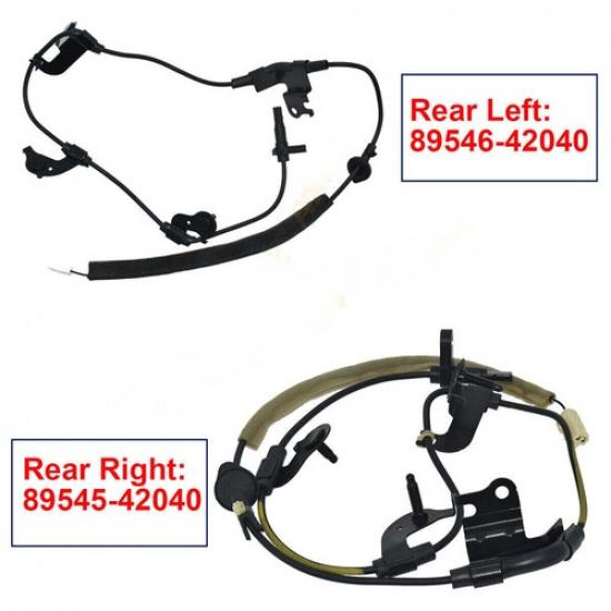 2PCS Rear Left & Right ABS Wheel Speed Sensor For Toyota RAV4 2006-2013 4WD