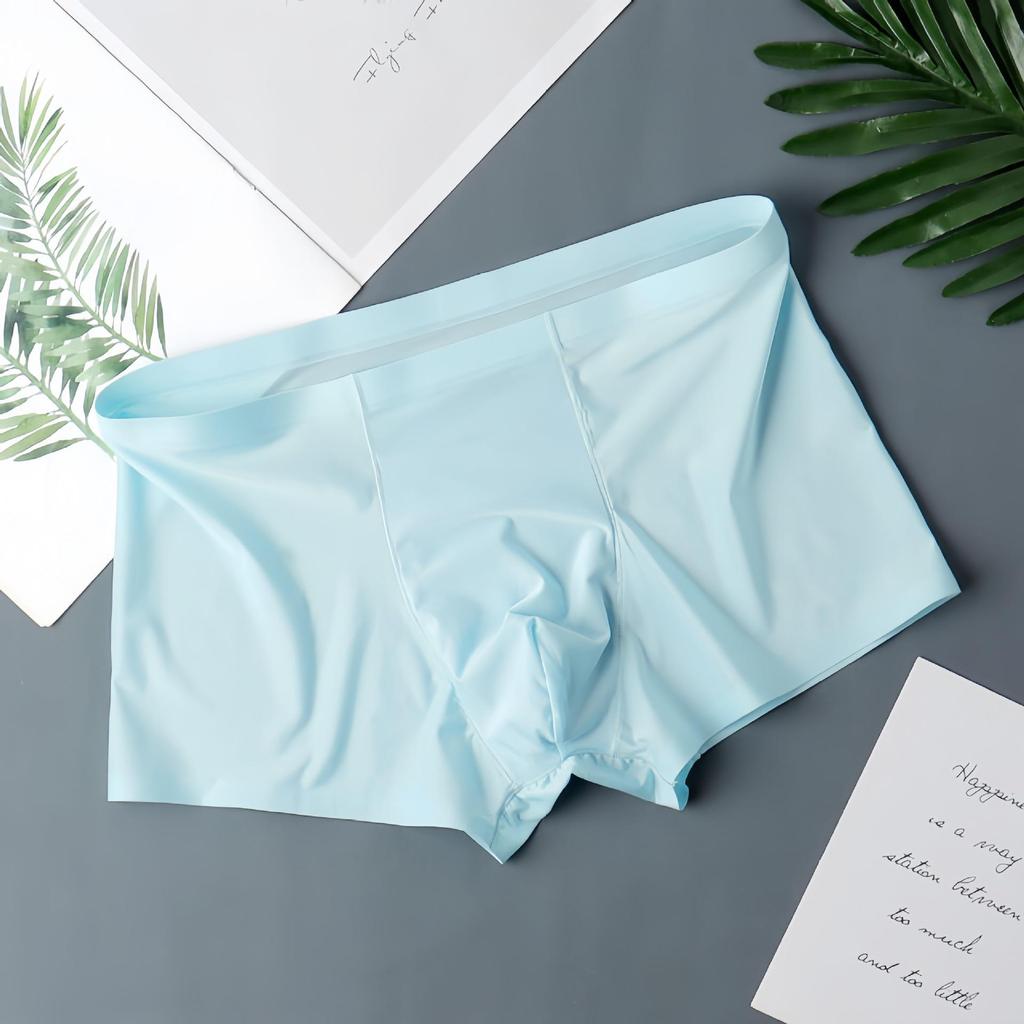 Men's Seamless Ice Silk Boxer Briefs - Summer Youth Collection