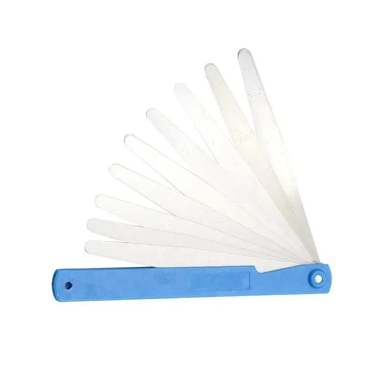SHANHR Portable 17 Blades Feeler Gauge 100 mm Length Metric Feeler Gauge 0.02-1.00 mm Measurement Tool 100mm