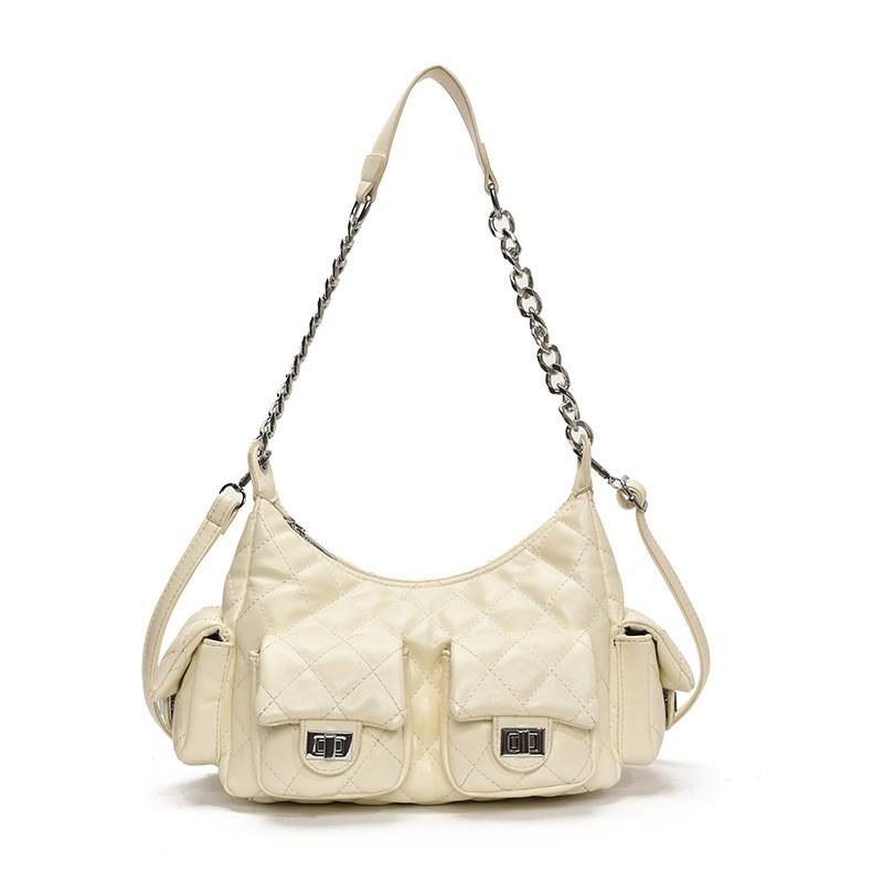 IELGY Ladies Underarm Bag Diamond Large Capacity Chain Shoulder Messenger Bag