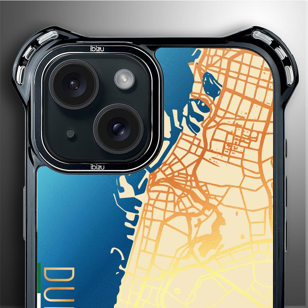 Etui Do Iphone 15 Plus Ibizu Dropguard Ultra Z Magsafe, Mapy Świata, Dubai