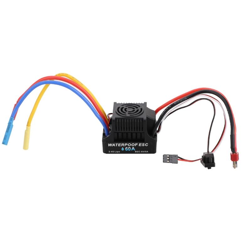 Brushless Electronic Speed Controller RC Waterproof ESC 60A/80A Brushless & Brand New Accessory for 1:10 RC Toy Off-road
