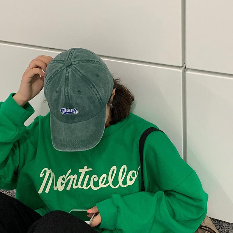 American Fashion Brand Retro Washing Baseball Cap for Men and Women Korean Version Simple Embroidery Soft Top Sun Protection Couple Baseball Cap