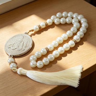 Elan Style White Tassel Faux Pearl Beaded Bracelet Gift
