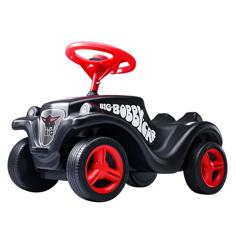 German BIG Bobby Car: New Generation Walker, Glider, Twist Car with Backrest and Sit-On Toy Accessories.