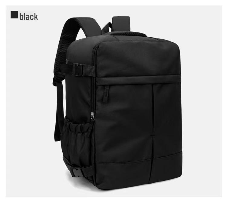 

Men s Waterproof Expandable Travel Backpack: Lightweight, Multifunctional Double Shoulder Bag for Outdoor and Business Use чорний