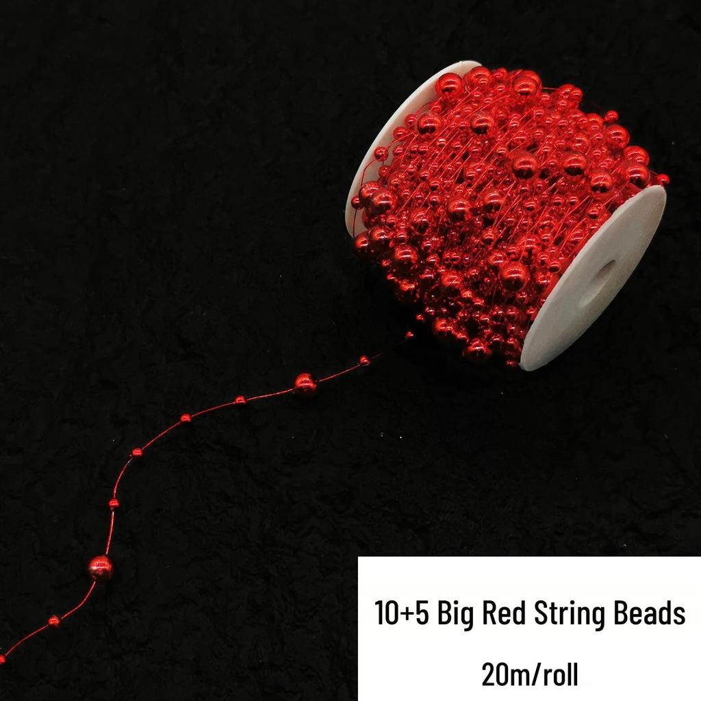 Double-Line Pearl Sunflower Snowflake Beads DIY Decoration