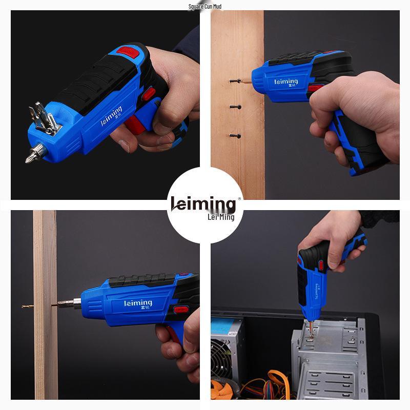 Lei Ming Rechargeable Electric Screwdriver and Small Hand Drill Tool Set