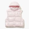 Munsingwear Women Detachable Puffer Down Vest Light Pink Mq422pjpo2