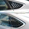 For Ford Mondeo Fusion 2013-2018 Car Rear Louver Window Side Shutter Cover Trim Sticker Vent Scoop ABS Carbon Fiber Accessories