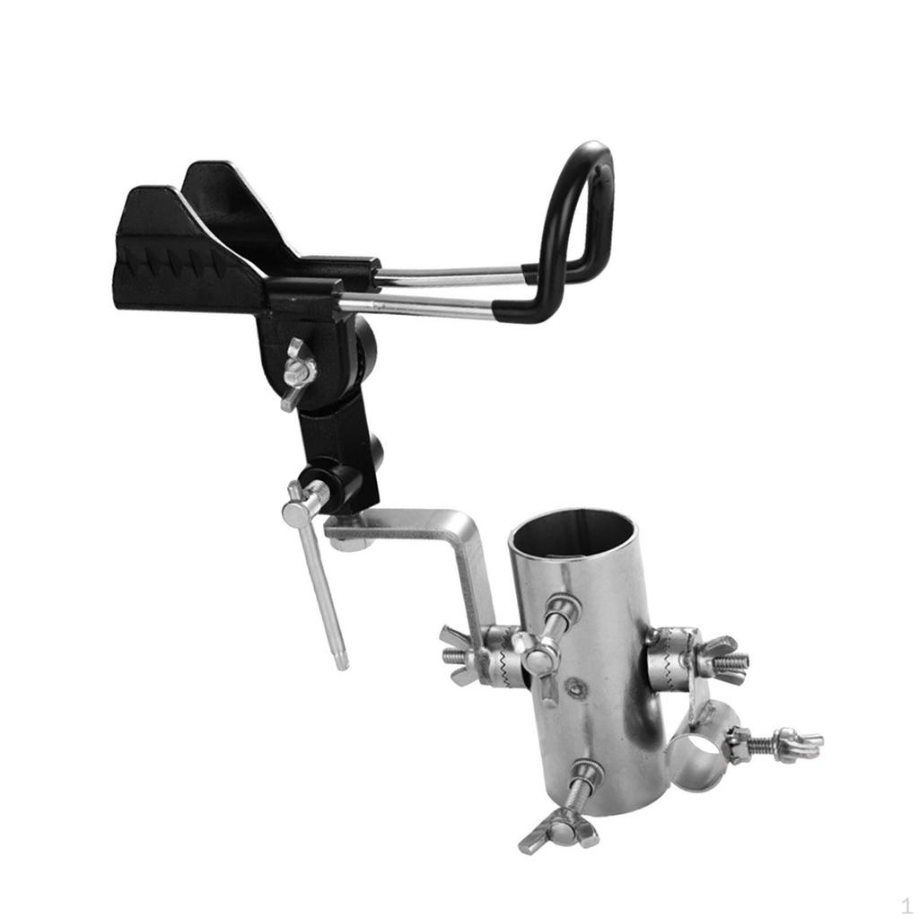 Adjustable Sea Fishing Pole Bracket Tool Support Stand Metal Portable Lightweight Universal