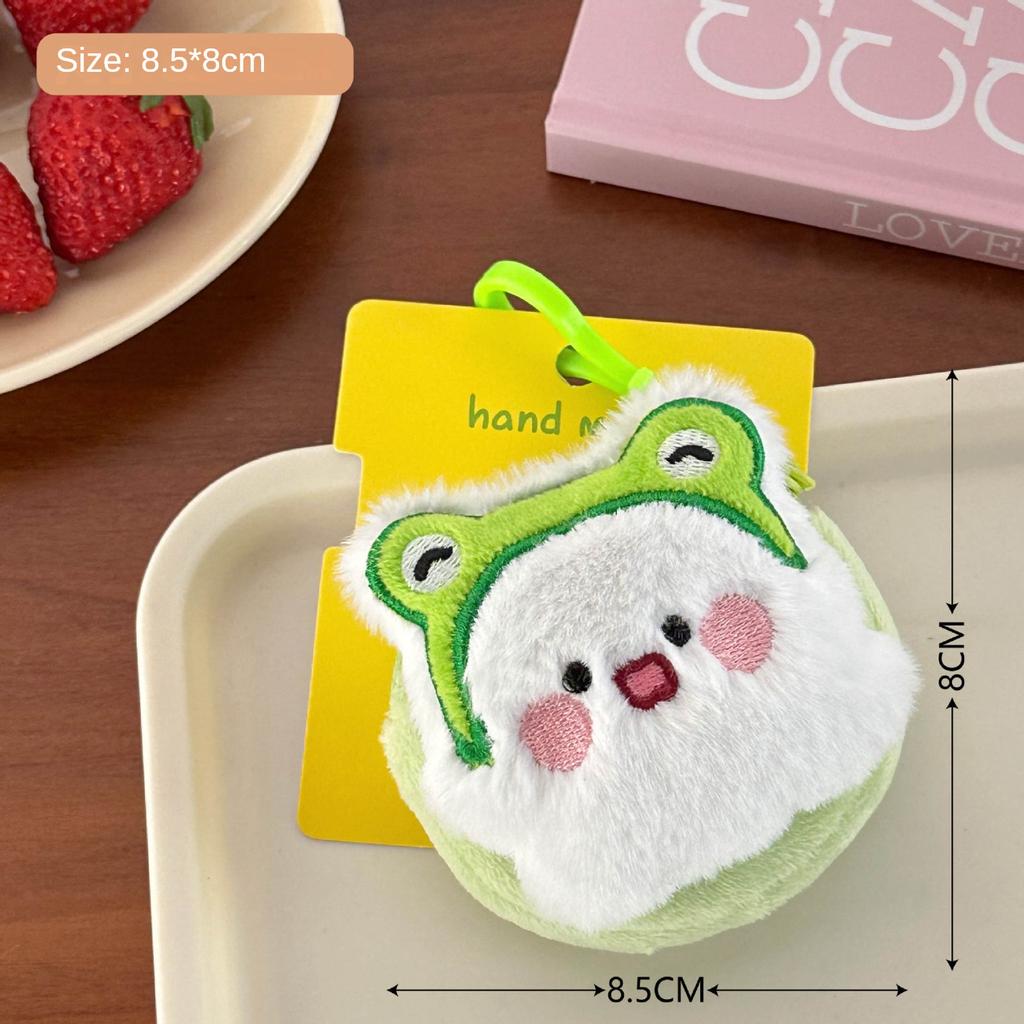 New Cute Plush Mini Wallet Girl Decorative Pendant Creative Cartoon Earphone Storage Bag Hanging Decoration