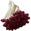 Handmade Wool Blanket with Rose Bouquet Design - Perfect Valentine's Day or Office Gift