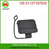 BMW 3 Series E90 Rear Bumper Tow Hook Cover, Eye Mask, Part 51127187542