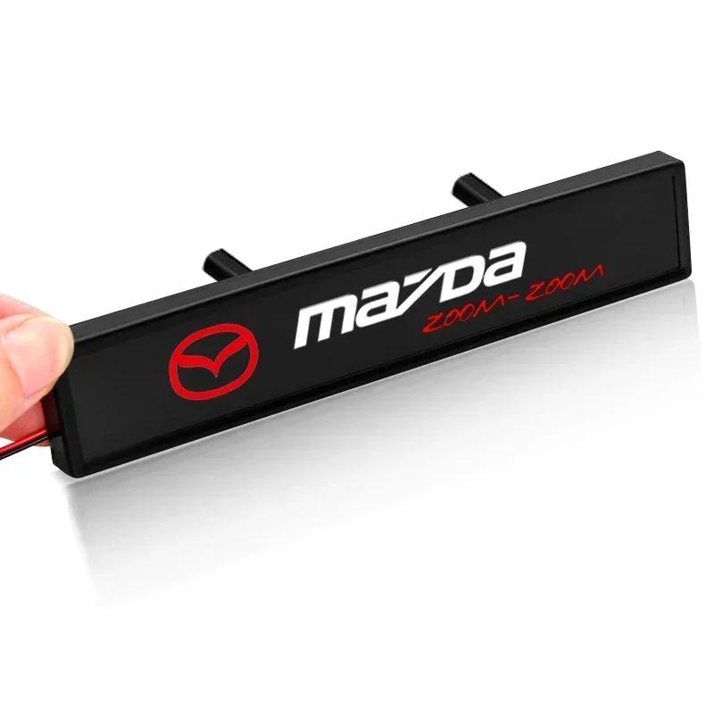 

For Mazda 2 3 6 5 Atenza CX3 CX5 MX5 CX7 Axela CX30 CX50 Car Front Grille Sticker Badge Car Head Grill Emblem LED Light Emblem чёрный