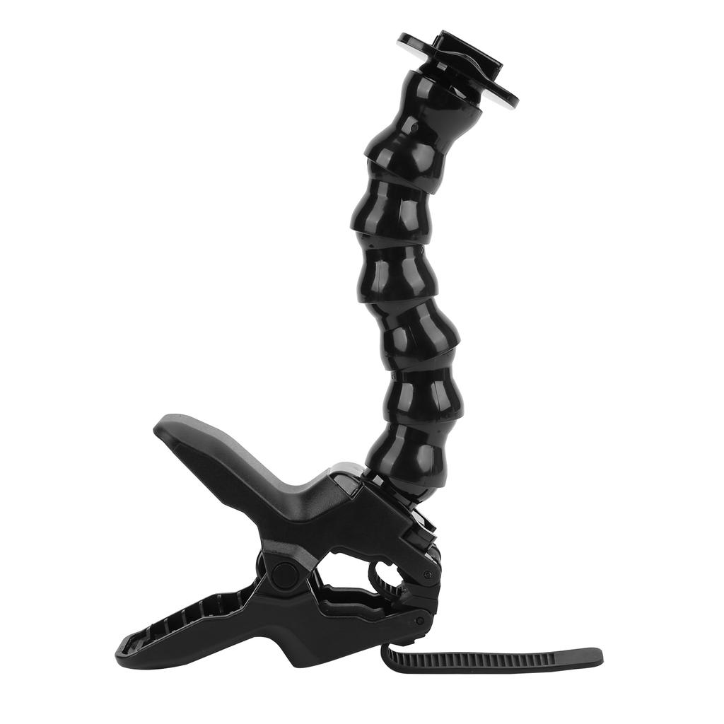 Action Camera Flexible Clamp Mount with Adjustable 8 Section Gooseneck Set Accessory