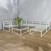 Wilsa Garden "Lima" White Aluminum Low Garden Lounge