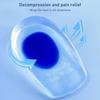 Silicone Gel Insoles Pain Heal Cushion Bone Spurs Pain Relief Heel Cushion Thickened Soft   Height Increase Insole