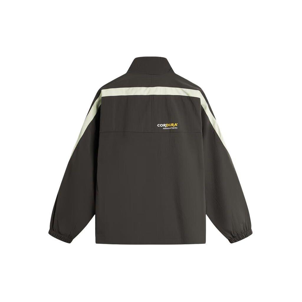 Li Ning Badfive Color Block Stand Collar Lightweight Sports Jacket Men Jacket Graphite-Grey AFDU069-5