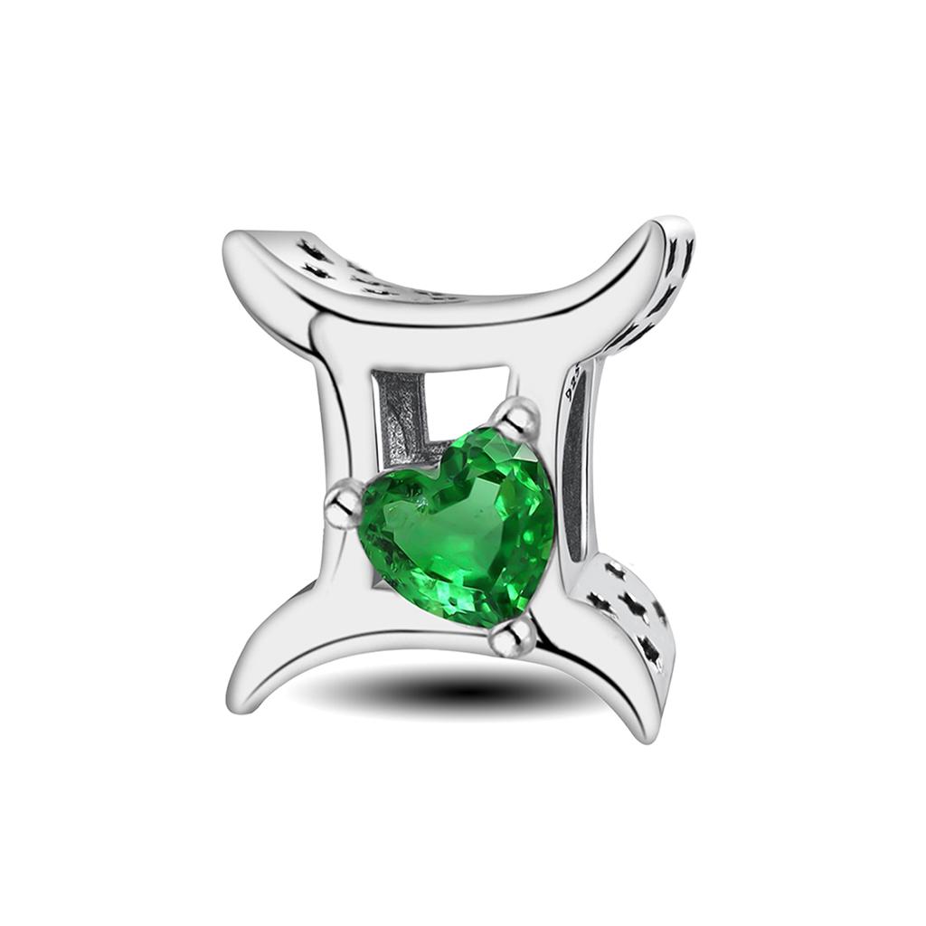 Copper Twelve Constellation Love Heart Zircon Beads Diy Bracelet Bangle Making Gift Of High Quality Fine Jewelry