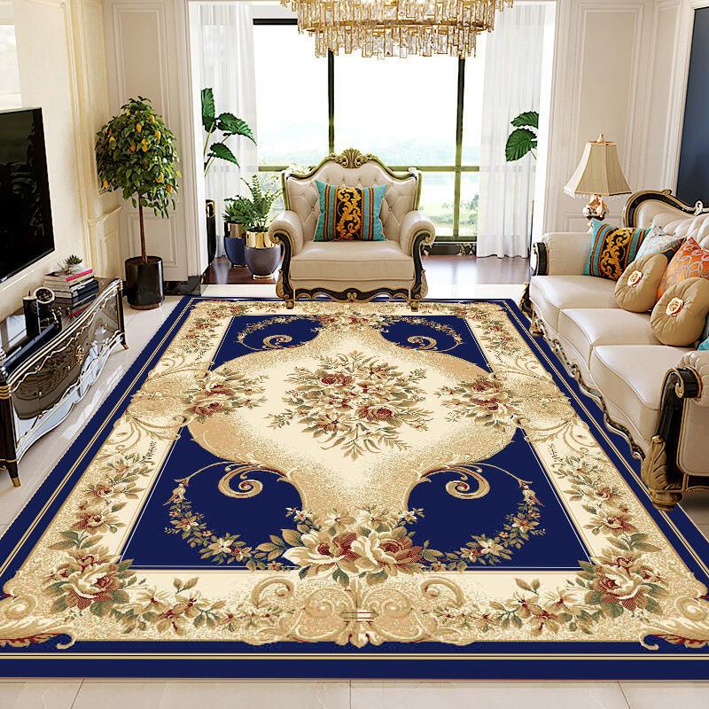 Classical Big Size Living Room Carpet 140x200 Red Luxury Home Decoration Bedroom Soft Area Rug European Room Decor Washable Mat