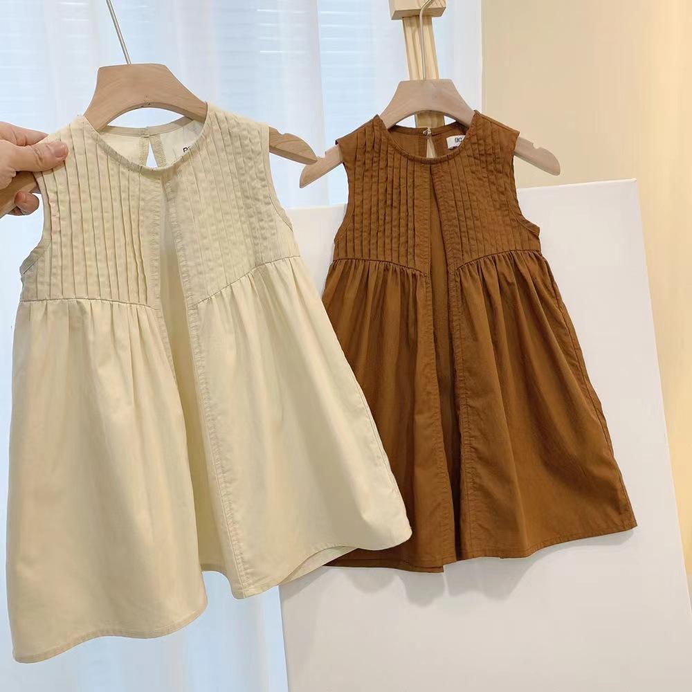Girls Sleeveless Summer Princess Dress Stylish Baby Tank Dress