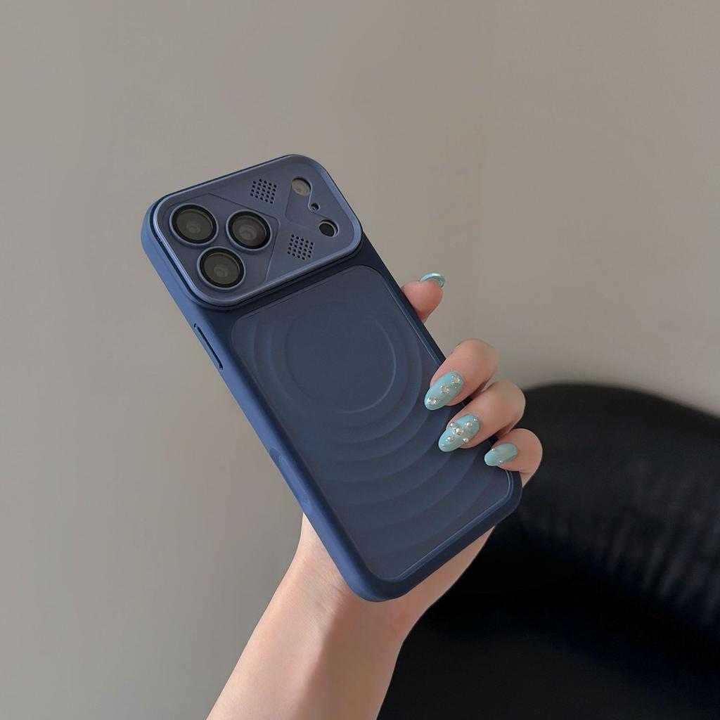 The New Model Is Suitable for Apple 17 Mobile Phone Case, Lens Film, Mecha Wind Ripple, Magnetic Suction iPhone16 Anti-drop Protective Case 11.